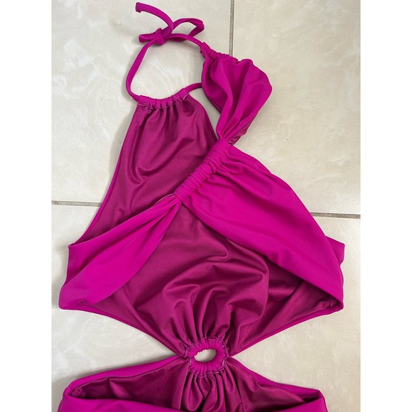 Free People X AGUA BENDITA• SUKI Bloom One-Piece Crimson - Picture 10 of 13